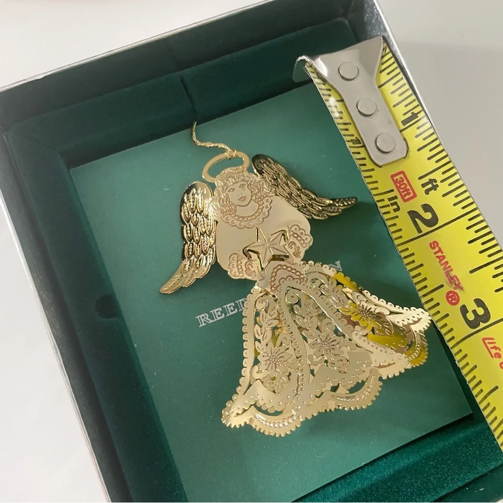 Vintage Reed & Barton Ornament - Gold Angel